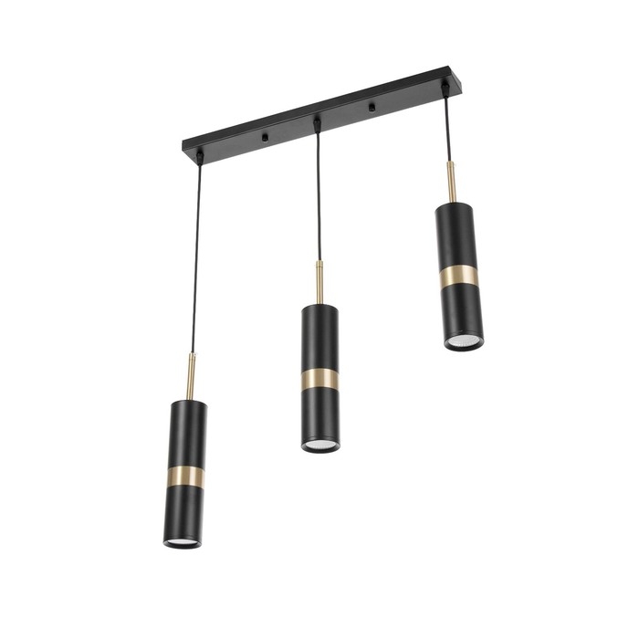 Светильник BayerLux Подвес BayerLuxной "Холли" 3хLED 15Вт 4000К черный золото 6х6х33-233см