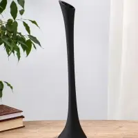 Ваза «Пять вечеров», фристайл, d=3.5 см, 40×9.5 см, стекло, чёрная матовая