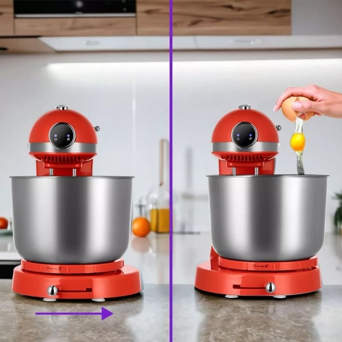 Миксер Kitfort КТ-3469, стационарный, 300 Вт, 3 л, 6 скоростей, красный Миксер Kitfort КТ-3469, стационарный, 300 Вт, 3 л, 6 скоростей, красный