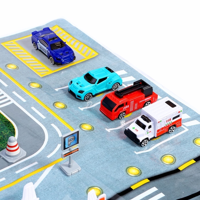 Парковка детская «Аэропорт», подвижные элементы, с аксессуарами Парковка детская «Аэропорт», подвижные элементы, с аксессуарами