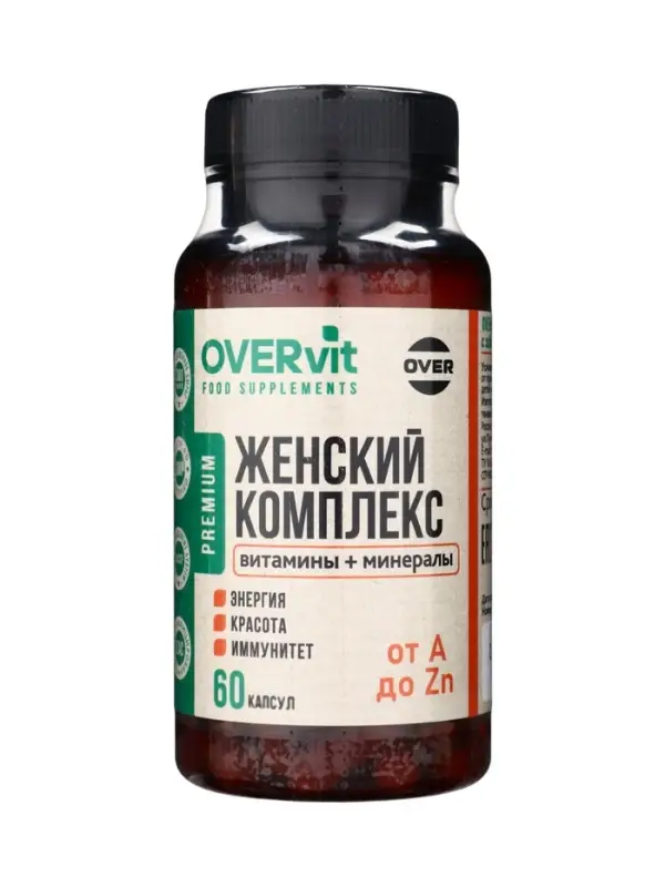 Женский комплекс Женский комплекс "OVER WOMEN" OVERvit, 60 капсул