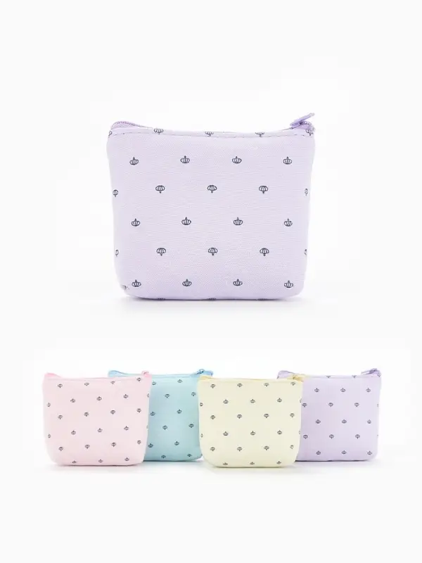 Монетница на молнии, 11.5&times;3&times;8.5 см, МИКС