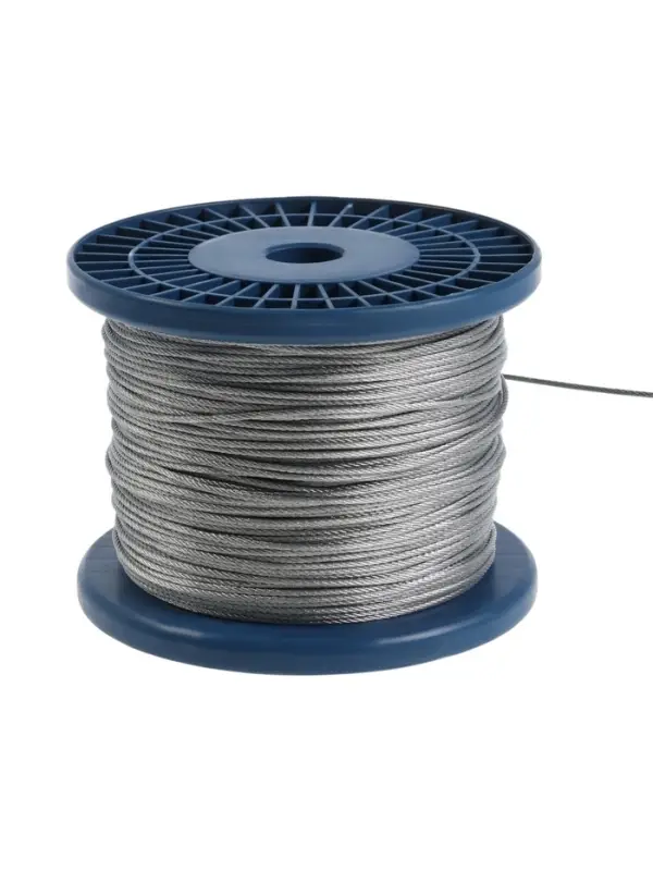 Трос стальной ТУНДРА krep, структура 6&times;7+FC, 2 мм, в катушке 200 м