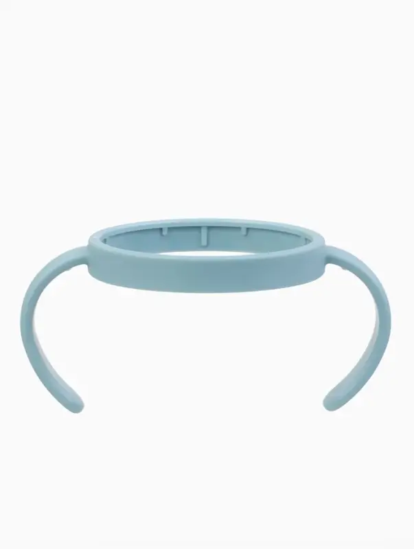 Поильник - непроливайка детский с силиконовой трубочкой и грузиком, от 9 мес., 250 мл., с ручками, голубой