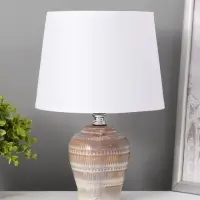 Лампа настольная RISALUX &laquo;Тирел&raquo;, Е14, 40 Вт, коричневая, 18&times;18&times;30 см