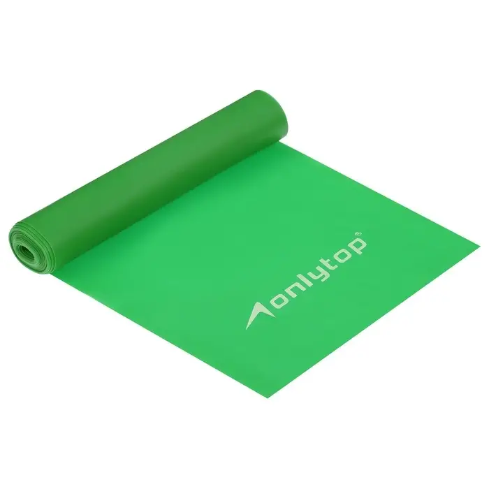 Эспандер ленточный для фитнеса ONLYTOP, 150&times;15&times;0.05 см, 20 кг, МИКС