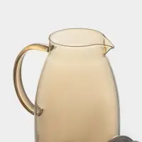 Кувшин для воды &laquo;Богема&raquo;, 15&times;25 см, стекло, с металлической крышкой, золотистый