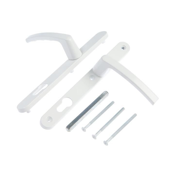 Гарнитур нажимной с пружиной 92/25 белый RAL9016/25 СТАНДАРТНЫЙ Гарнитур нажимной с пружиной 92/25 белый RAL9016/25 СТАНДАРТНЫЙ