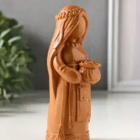 Фигурка - оберег &laquo;Денежная берегиня&raquo;, 14&times;6&times;6 см, красная глина
