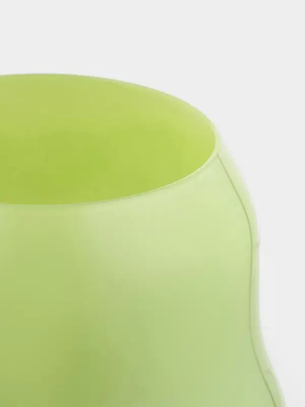 Бокалы для вина Pint, 450 мл, 8&times;19 см, набор 2 шт., стекло, зелёные, белые