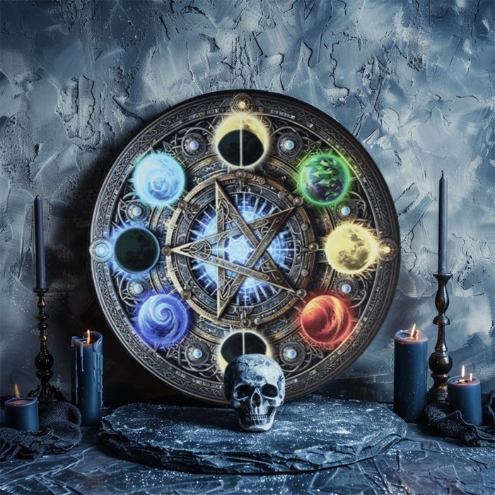 Спиритическая доска Спиритическая доска "Стихии", d=27см