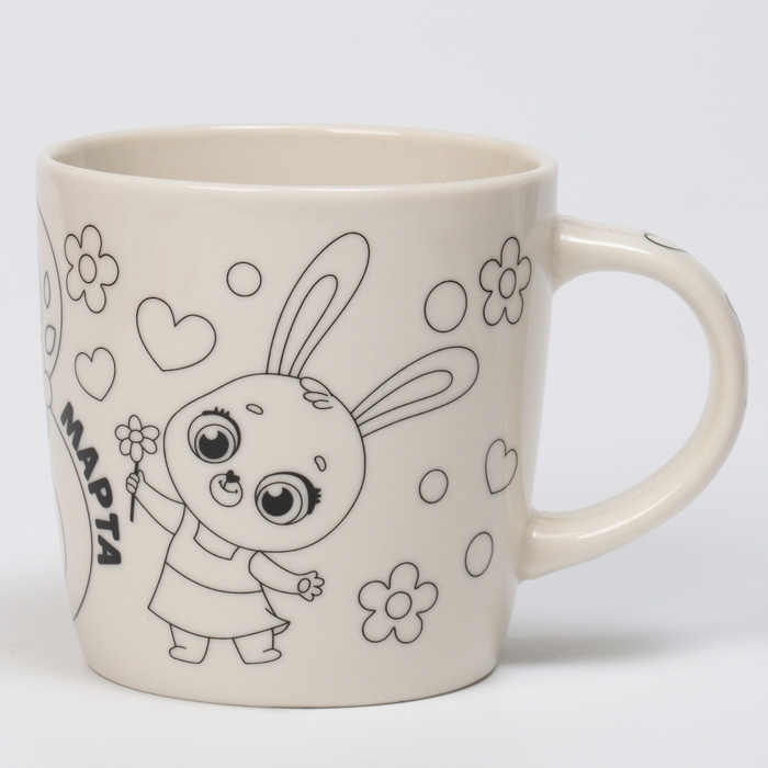 Набор кружка под раскраску «Цветочный мир», 300 мл Набор кружка под раскраску «Цветочный мир», 300 мл