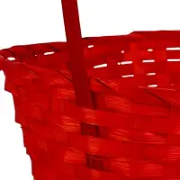 Набор корзин 3 шт 22х18x10 24х19x10 27х21x10 см ручка h=24/26/28 см Розовый