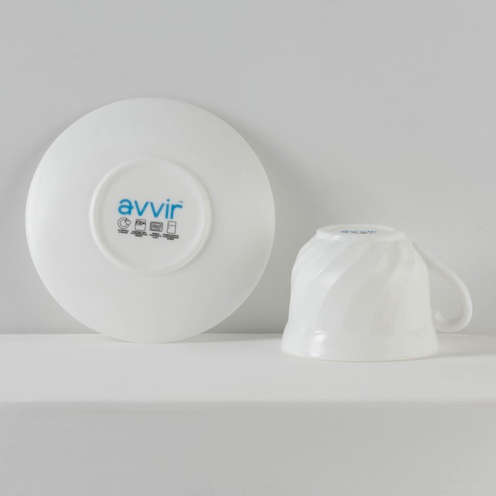 Сервиз чайный Доляна «Дива», 12 предметов: 6 чашек 190 мл, 6 блюдец, стеклокерамика Сервиз чайный Доляна «Дива», 12 предметов: 6 чашек 190 мл, 6 блюдец, стеклокерамика