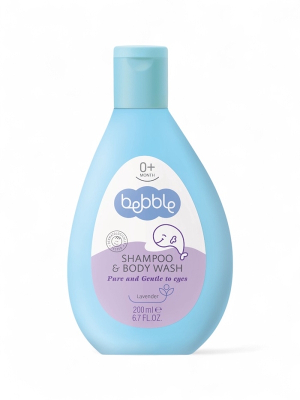 Шампунь для волос и тела детский Bebble с экстрактом лаванды, 200 мл
