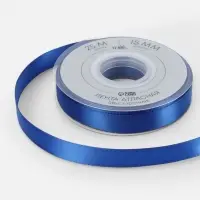 Лента атласная TEIRA, двухсторонняя, 15 мм, 25&plusmn;1 м, синяя №0329