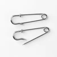 Булавки шляпные, 45 мм, 10 шт., цвет серебряный