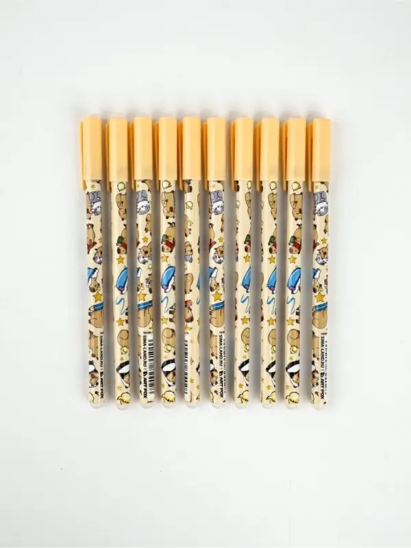 Ручка пластик пиши-стирай с колпачком Ручка пластик пиши-стирай с колпачком "Капибара", синяя паста, гелевая 0,5 мм