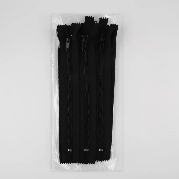 Молния «Спираль», №7, неразъёмная, обувная, замок автомат, 20 см, цвет чёрный, цена за 1 штуку