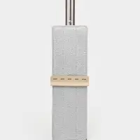 Швабра для мытья пола с вертикальным отжимом Доляна, 35&times;14&times;125 см, стальная ручка, микрофибра, дополнительная насадка