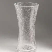 Ваза стекло настольная "Паутинка" талия, 20х10 см, прозрачный