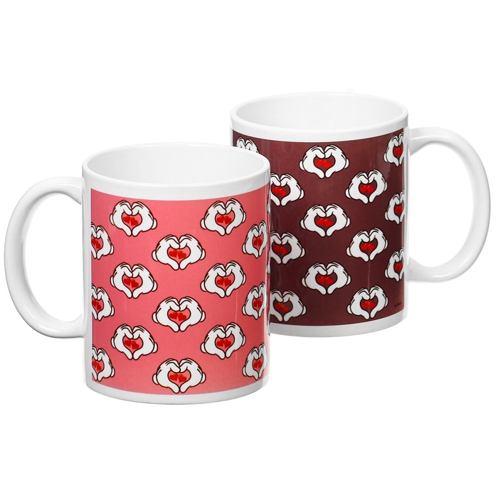 Набор парных кружек, 320 мл Набор парных кружек, 320 мл "I LOVE YOU", Микки и друзья