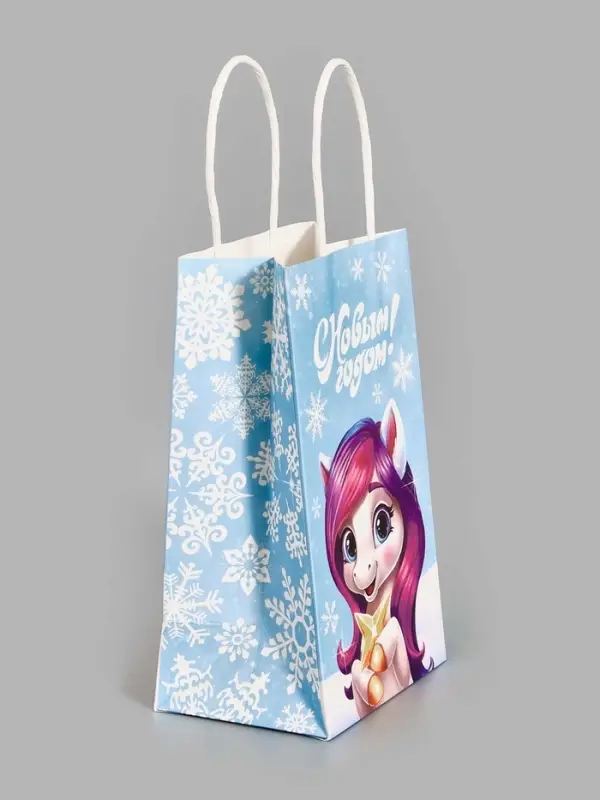 Пакет подарочный «Коняшка 2026», 12 × 21 × 9 см