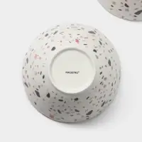 Салатники Magistro Terazzo, 700 мл, 16&times;7.4 см, набор 2 шт., фарфор, белые