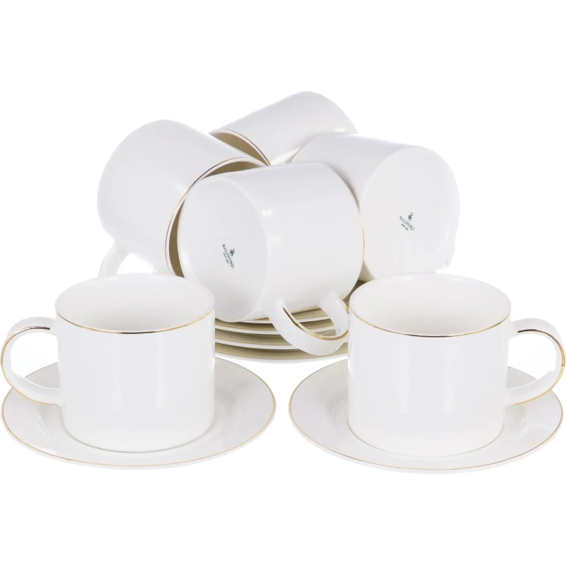 Набор чайный (12) 6чашек с блюдц.,NEW BONE CHINA,Грация подар уп 101-01038