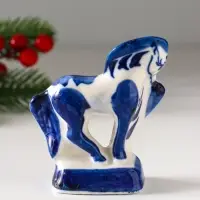 Фигурка фарфор гжель &laquo;Конь Щеголь&raquo;