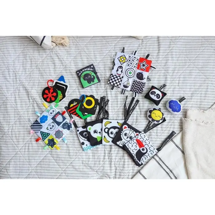 Петельки. Платочек - шуршалка по методике Г. Домана «Мои первые цвета», 20х20см, Крошка Я Петельки. Платочек - шуршалка по методике Г. Домана «Мои первые цвета», 20х20см, Крошка Я