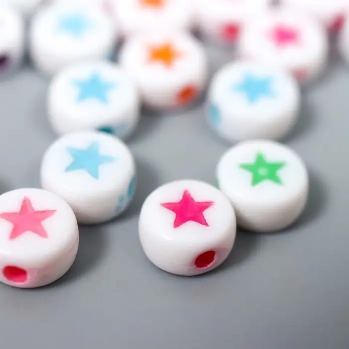 Набор бусин для рукоделия и плетения «Арт Узор. Яркая звёздочка на белом», 20 г, 0.7×0.7 см Набор бусин для рукоделия и плетения «Арт Узор. Яркая звёздочка на белом», 20 г, 0.7×0.7 см