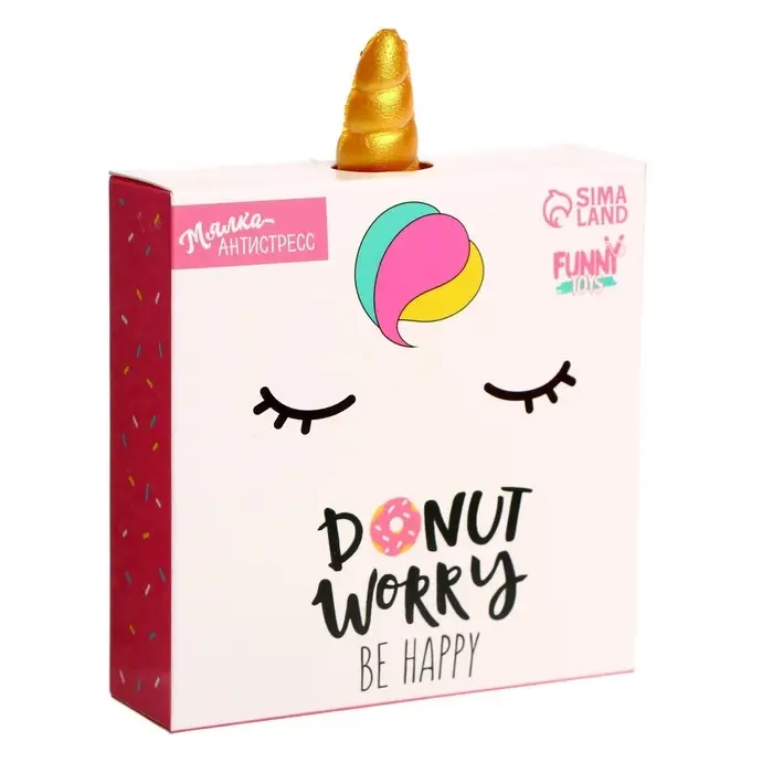 Антистресс сквиш мялка Funny toys &laquo;Единорог&raquo;, пончик