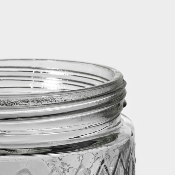 Банка стеклянная для хранения сыпучих продуктов «Премиум», 850 мл, 11×12 см, с металлической крышкой Банка стеклянная для хранения сыпучих продуктов «Премиум», 850 мл, 11×12 см, с металлической крышкой