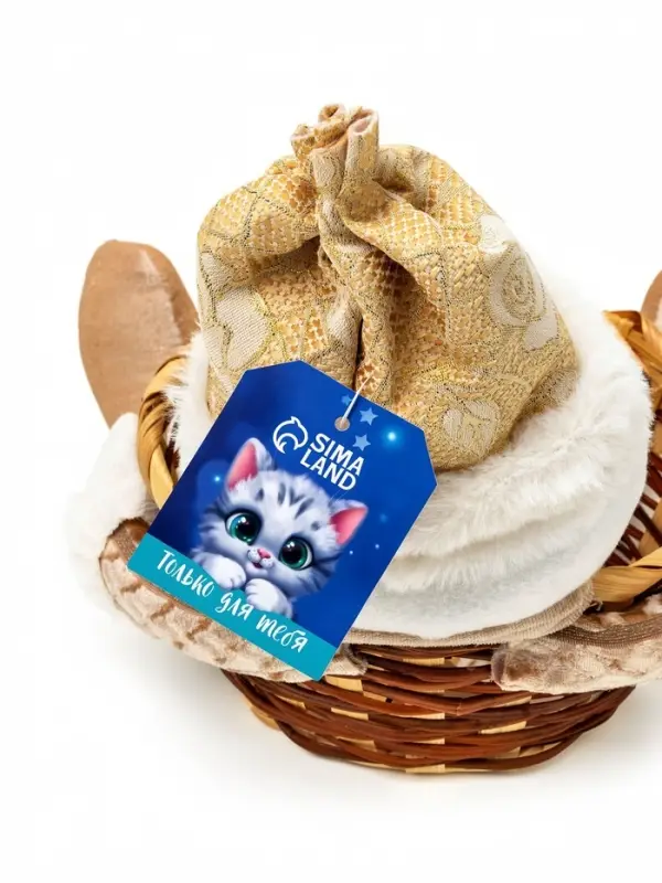 Конфетница &laquo;Корзинка снеговика&raquo; 25 см