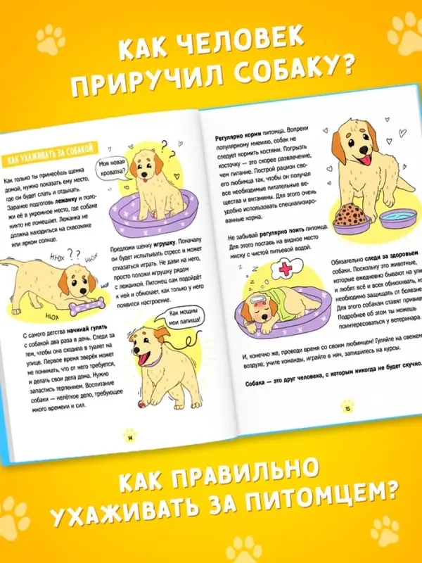 Энциклопедия в твёрдом переплёте &laquo;Домашние питомцы&raquo;, 72 стр.