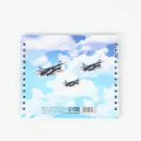 Двойной блокнот на гребне, мягкая обложка, размер 14,5 х12см, 48 л "Танки"