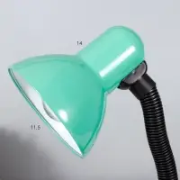 Настольная лампа для школы и офиса на подставке RISALUX Е27, с выкл. 220 В, зелёная