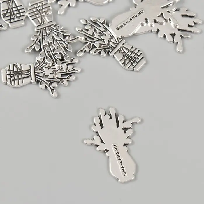 Декоративный элемент для творчества «Арт Узор. Верба в вазе», 2.5×1.9 см