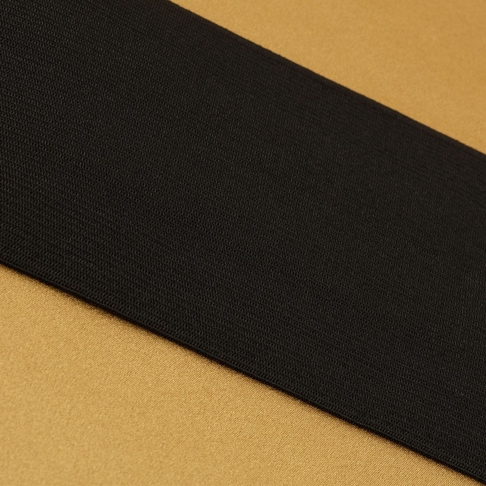 Резинка вязаная, 100 мм, 40 ± 2 м, цвет чёрный Резинка вязаная, 100 мм, 40 ± 2 м, цвет чёрный