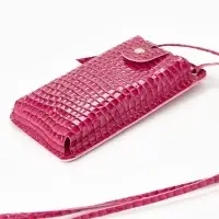 Сумка на магните, с длинным ремнём, 10&times;2.5&times;20 см, малиновая