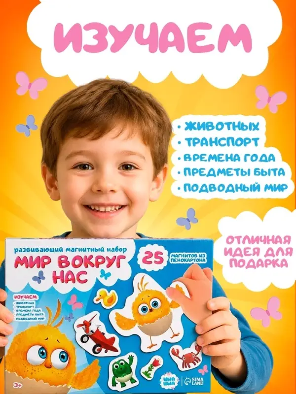 Развивающий магнитный набор &laquo;Мир вокруг нас&raquo;, &laquo;ЦЫП-ЦЫП&raquo;