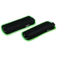 Утяжелители неопреновые ONLYTOP, 2 шт. &times; 0.25 кг, цвет чёрный/салатовый