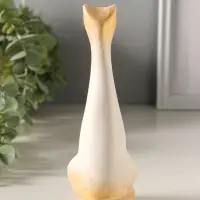 Статуэтка "Киска" 15х5 см, белый с росписью