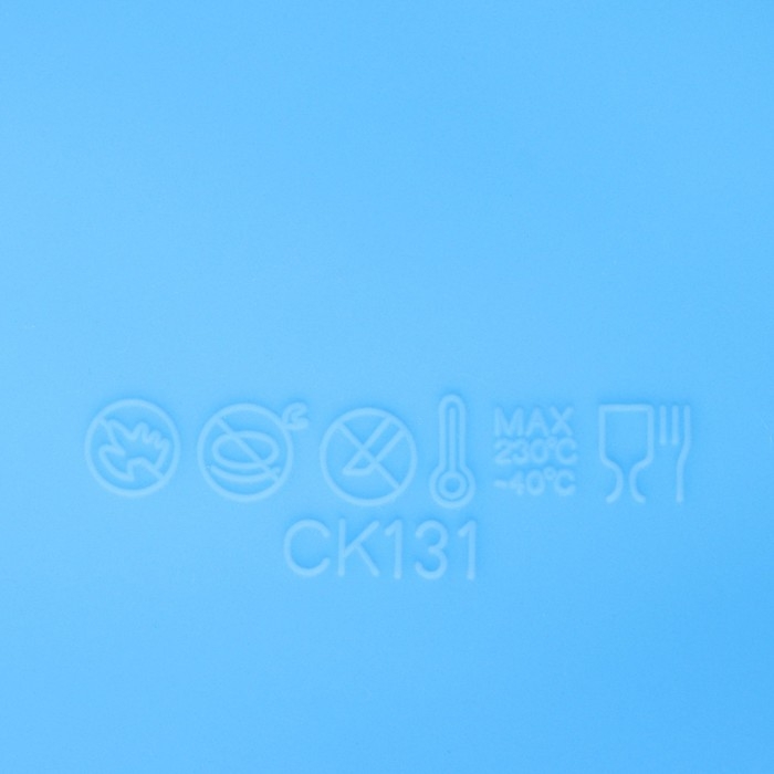 Форма для выпечки Доляна &laquo;Круг&raquo;, силикон, 15,5&times;5,5 см, внутренний d=15,5 см, цвет голубой