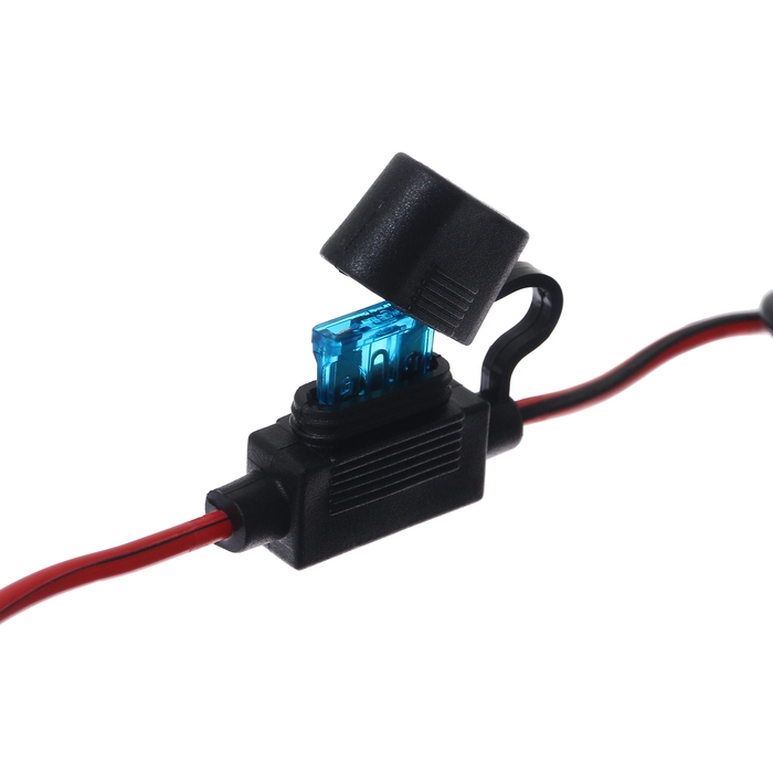 Провод соединительный, разъем SAE, предохранитель стандарт 15А, провод 60 см Провод соединительный, разъем SAE, предохранитель стандарт 15А, провод 60 см