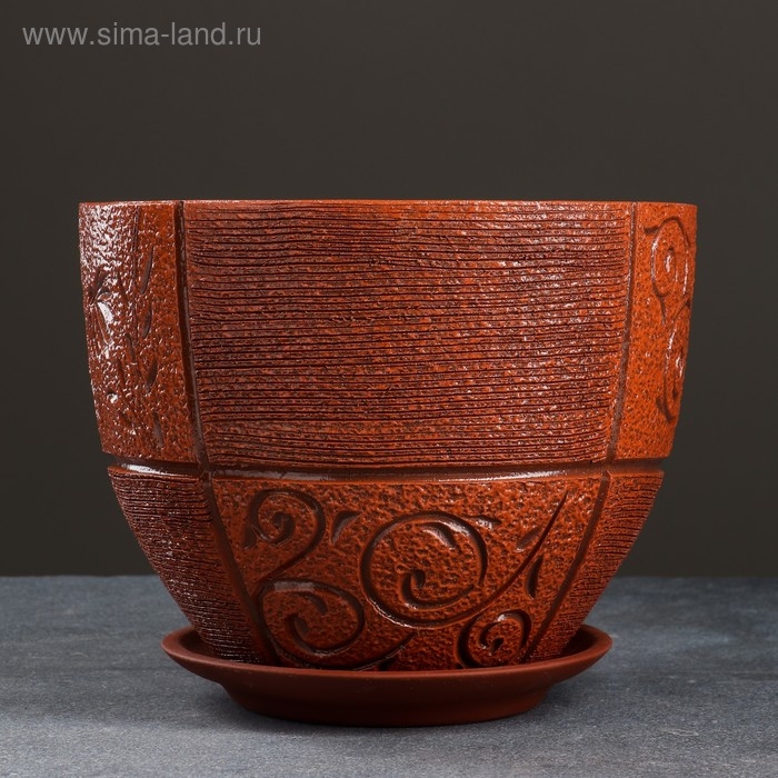 Горшок цветочный домино 3,5 л Горшок цветочный домино 3,5 л