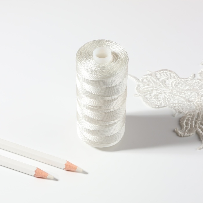 Нитки 3К, 200 м, цвет белый №0101, цена за 1 штуку Нитки 3К, 200 м, цвет белый №0101, цена за 1 штуку