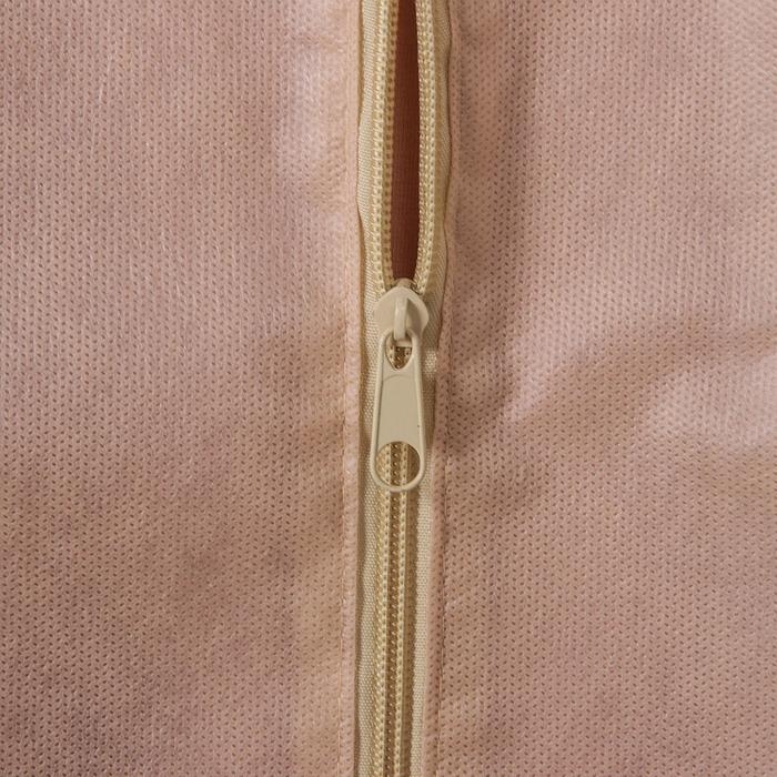 Чехол для одежды с окном, 60×120 см, спанбонд, бежевый Чехол для одежды с окном, 60×120 см, спанбонд, бежевый