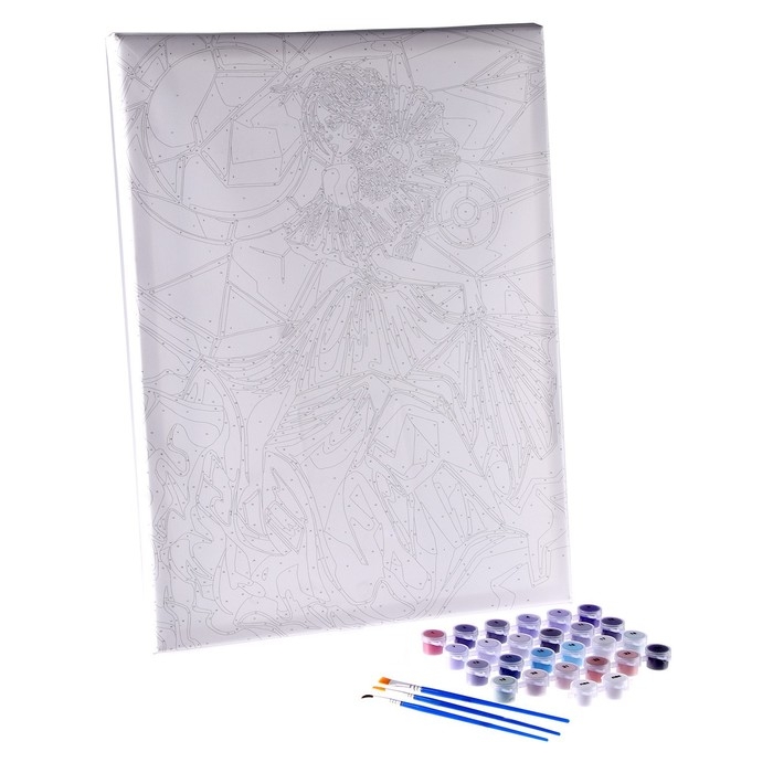 Картина по номерам на холсте с подрамником «Девушка в танце», 40 х 50 см Картина по номерам на холсте с подрамником «Девушка в танце», 40 х 50 см